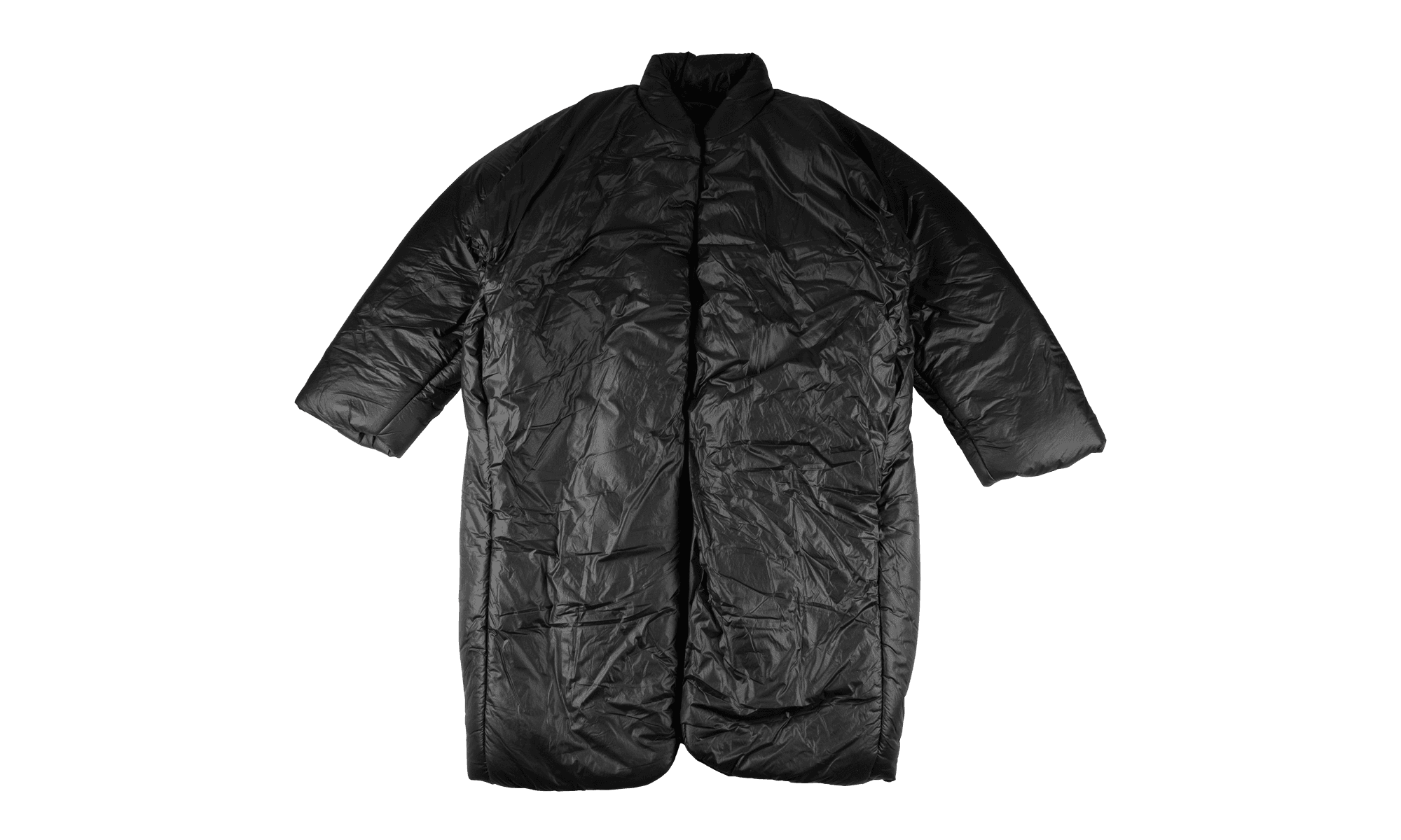 Engineered by Balenciaga Long Round Jacket "Black" 471522 00 2 0002