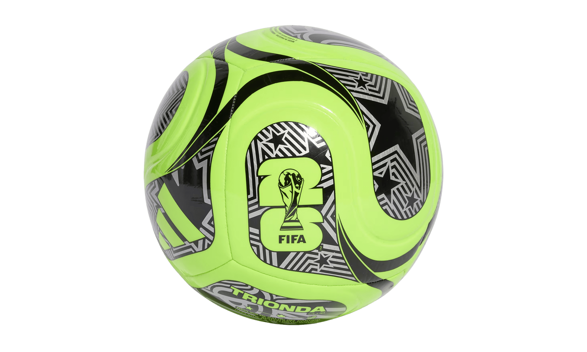FIFA World Cup 26™ Trionda Club Ball "Lucid Lemon / Black / Silver Metallic - size 5" JD8052