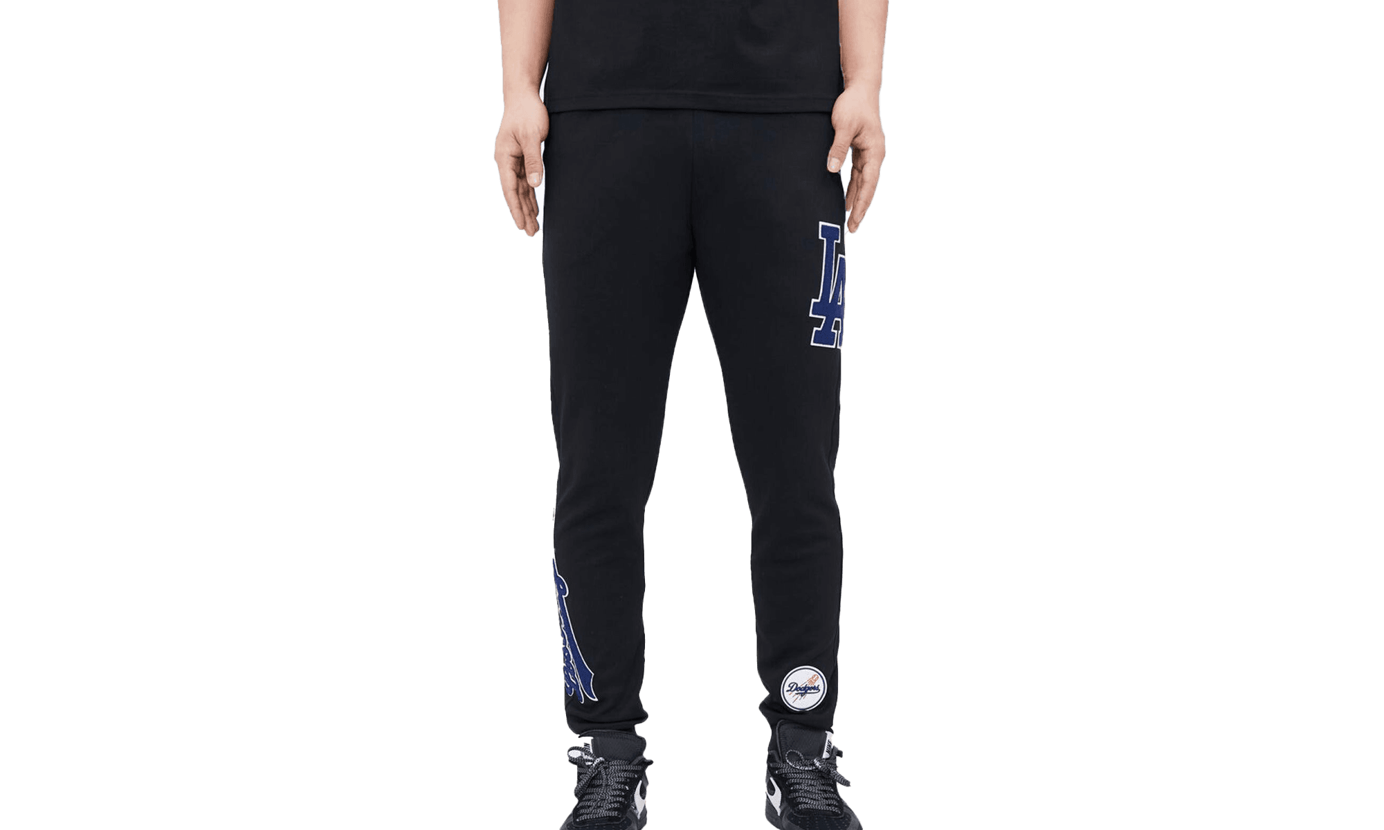 MLB Los Angeles Dodgers Logo Joggers Blk Sweatpants "Black" LLD431602 BLK