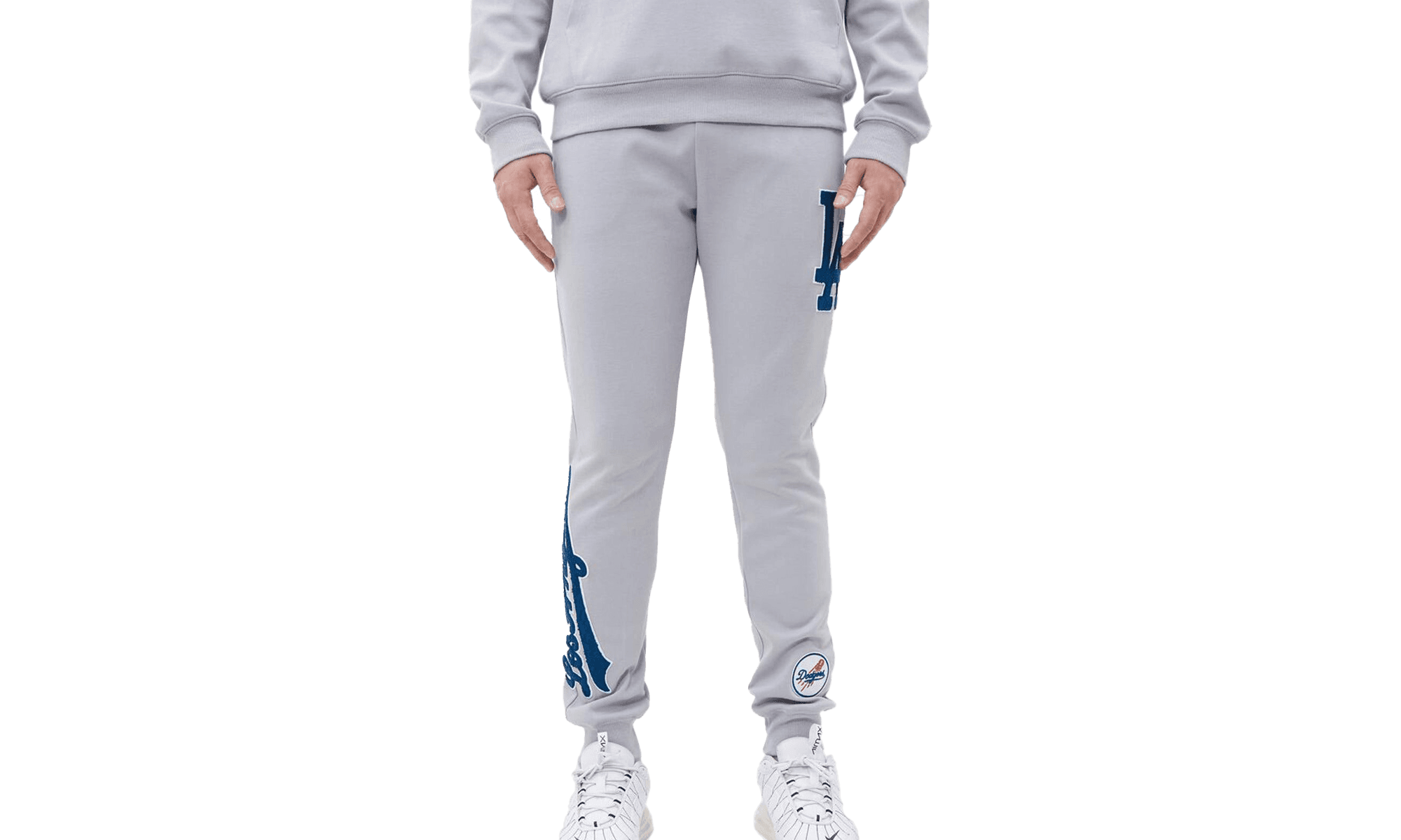 MLB Los Angeles Dodgers Logo Joggers Sweatpants "GREY" LLD431150 GREY