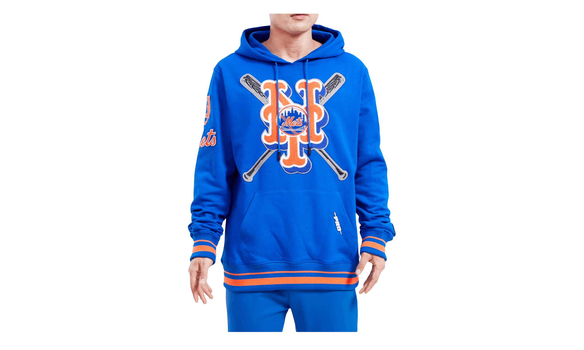 MLB New York Mets Mash Up Logo Royal P/O Hoodie "Blue" LNM533428 RYB