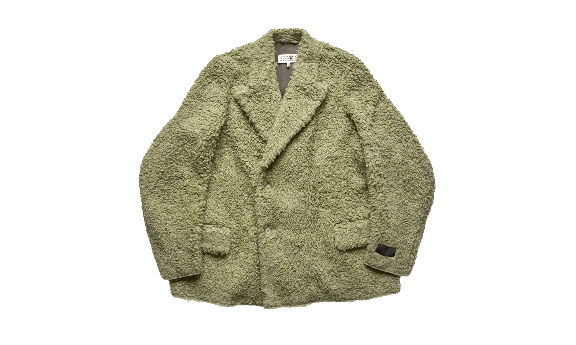 MM6 Hairy Fleece Blazer Jacket Green "Green" S62BN0101M25010735